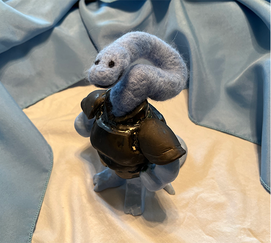 Marionette - Mixed Media Ceramic Sculpture